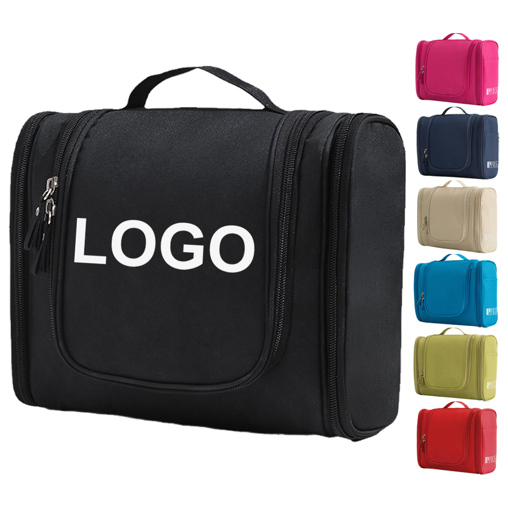 Personalized Custom Wholesale Toiletry Bag for Women Outdoor Travel Cosmetic Storage Box Hanging Toiletry Bag with logo