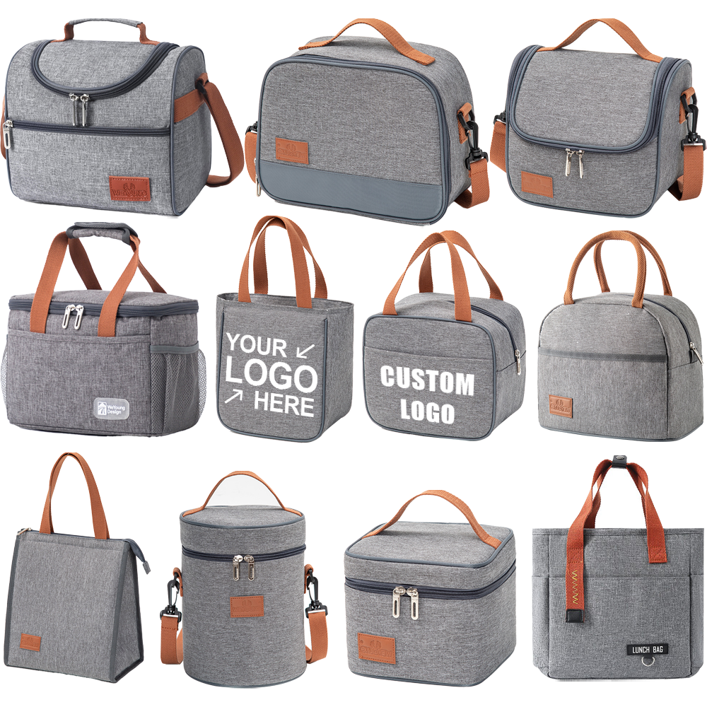 Personalized Custom Logo Picnic Bag Outdoor Picnic Cooler Bag Food Delivery Insulated Lunch Tote Bag With Custom Logo