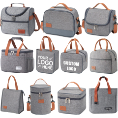 Personalized Custom Logo Picnic Bag Outdoor Picnic Cooler Bag Food Delivery Insulated Lunch Tote Bag With Custom Logo
