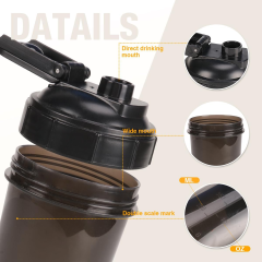 Customized Water Bottle Protein Shaker Bottle Custom Gym Protein Bottles Print Logo BPA Free Sport Shaker Bottle for Promotional