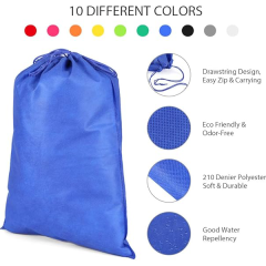 Promotional Custom Non Woven Dust Drawstring Bag Dustproof Storage Bag Dust Removal Drawstring Bag With Custom Logo