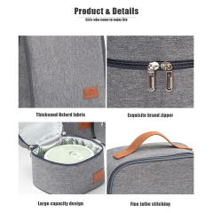 Personalized Custom Logo Picnic Bag Outdoor Picnic Cooler Bag Food Delivery Insulated Lunch Tote Bag With Custom Logo