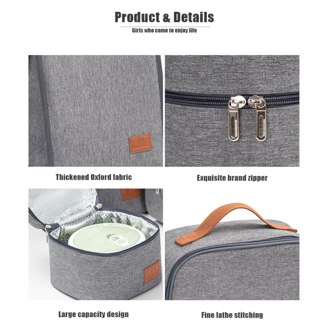 Personalized Custom Logo Picnic Bag Outdoor Picnic Cooler Bag Food Delivery Insulated Lunch Tote Bag With Custom Logo