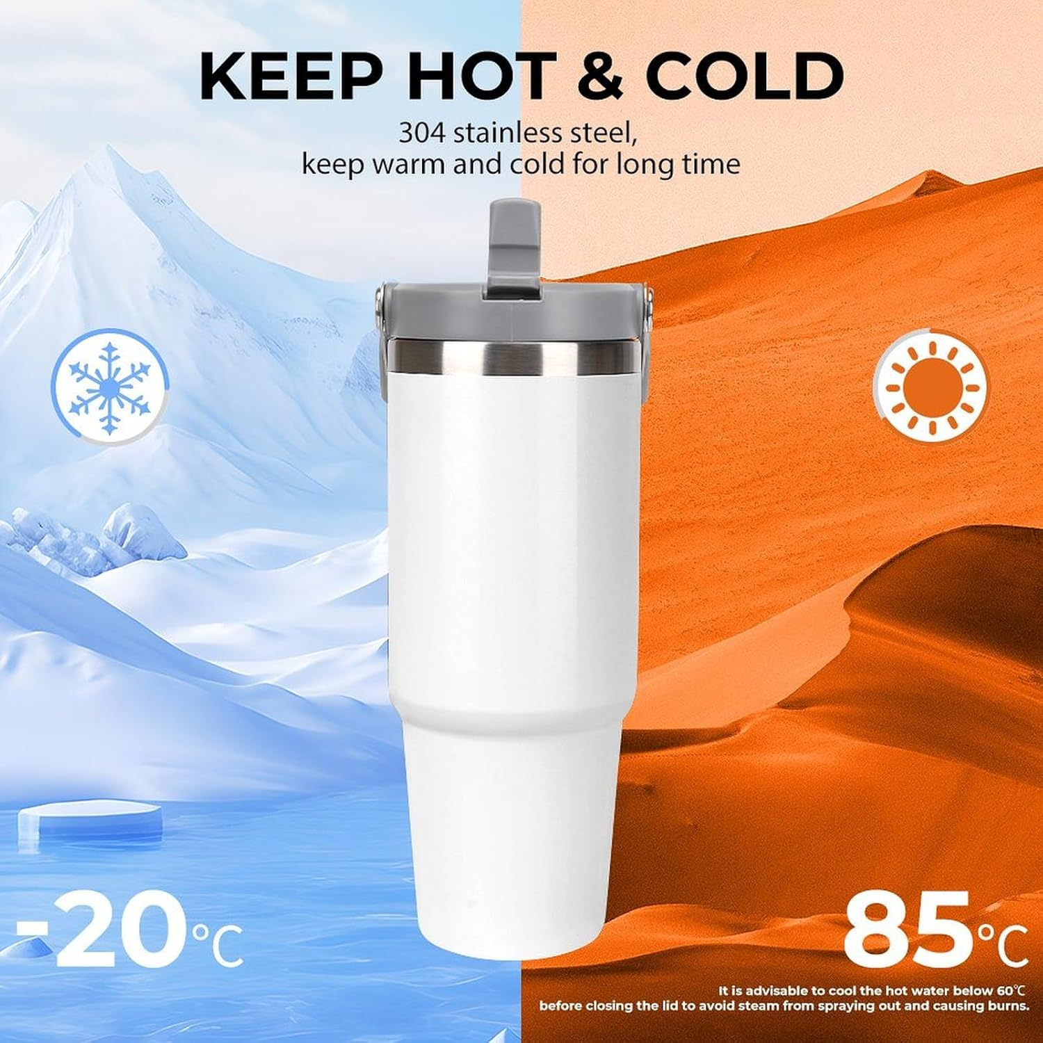 Hot Sale Personalized 304 Stainless Steel Cup Custom logo 1200ml Vacuum Insulated Cups for Brand Gift  Tumbler
