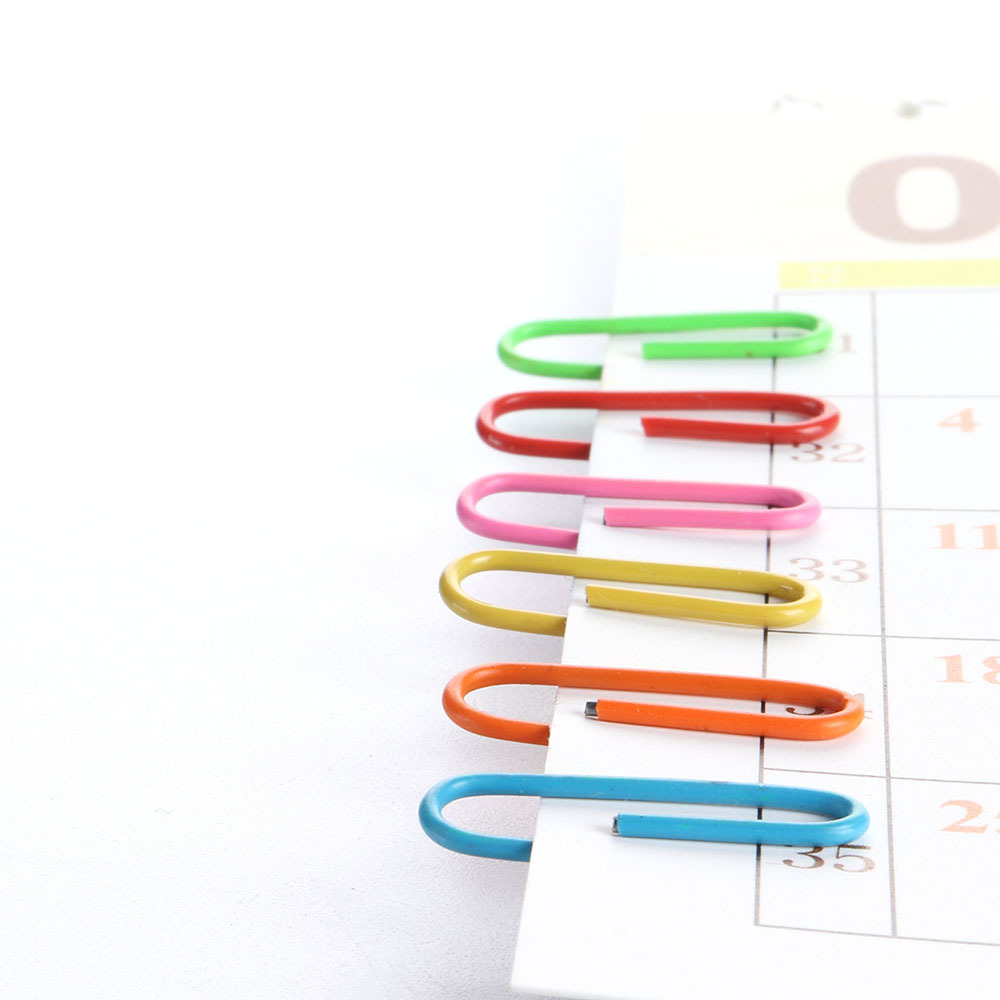 Promotional Colorful Paper Clips Metal Bookmark Creative Bookmarks Office Stationery Supplies Paper Clips