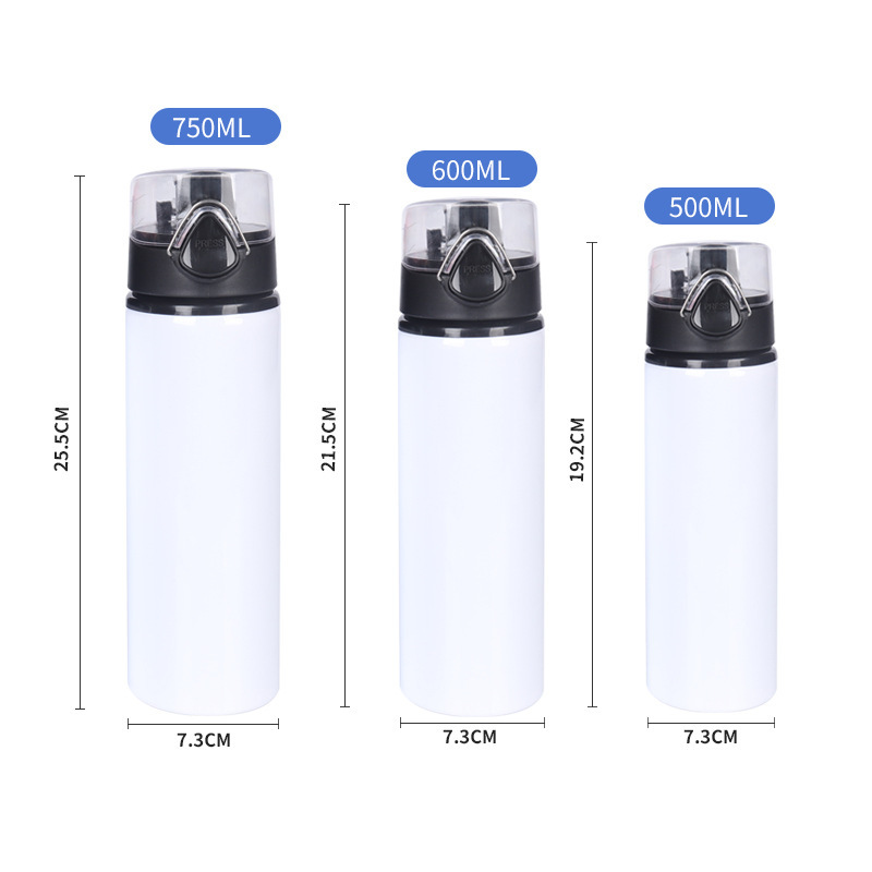 Wholesale Custom Aluminum Water Bottle Custom logo Specially for Thermal Sublimation Aluminum Cup Outdoor Car Travel Cup