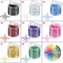Promotional Colorful Paper Clips Metal Bookmark Creative Bookmarks Office Stationery Supplies Paper Clips