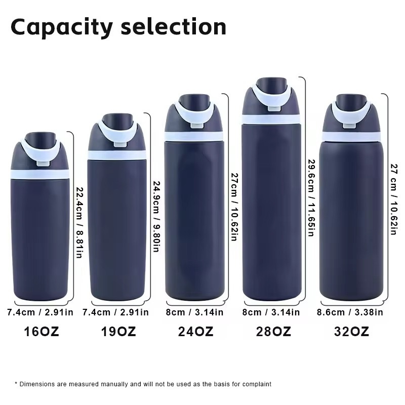 Promotional Gift 16oz Outdoor Sports Vacuum Insulated Flask Wholesale Customized Water Bottle Stainless Steel Thermos Cup