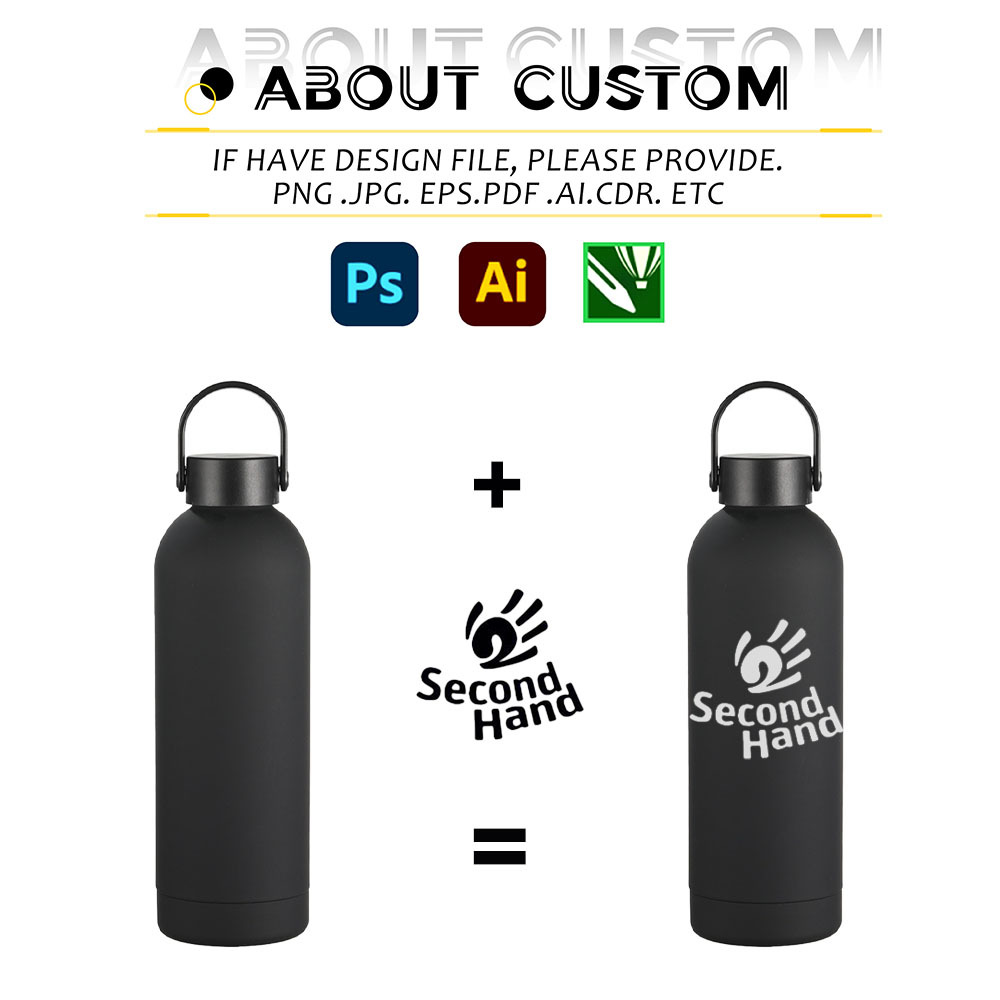 OEM/ODM 350ml-1000ml Capacity Stainless Steel Vacuum Insulated Tumbler Custom LOGO Insulated Water Bottle for Promotional Item