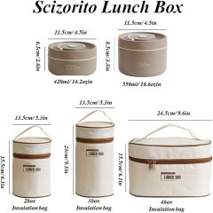 Promotional Stainless Steel Lunch Box for Kids Food Grade Insulation Lunch Box Bento Lunch Box with Bag with Custom logo