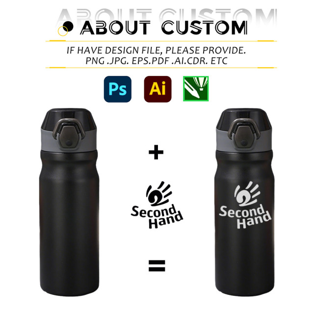 Hot Sale 550ml Cup 304 Stainless Steel Double Wall Vacuum Insulated Water Bottle Custom Logo Vacuum Flask for Corporate Gift