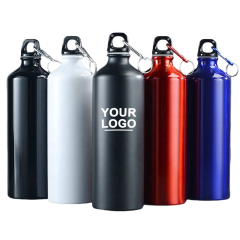 Customized Cheap Promotion Water Bottle with Company Logo Outdoor Sport Aluminium or Stainless Steel Water Bottle for Promotion