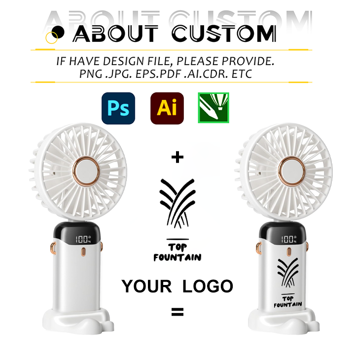 Wholesale Custom Electric Fan with logo Personalized Handheld Electric Fan Wholesale Usb Charging Model Mini Electric Fan