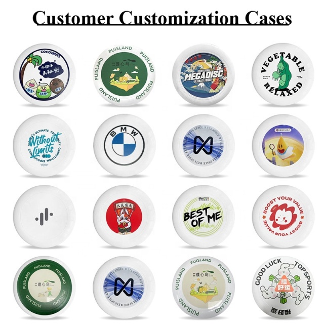 Factory Custom Logo PE Flying Disc Circular Disc  With Logo Blank Plastic Pet Golf Dog Flying Saucer Flying Disc