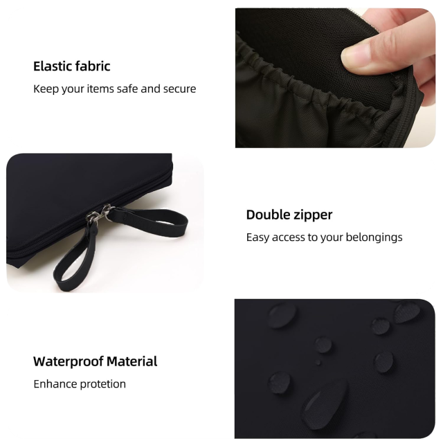 Wholesale Polyester Cosmetic Travel Lipstick Bag Personalized Toiletry Bags for Women Custom Cosmetic Bag with logo