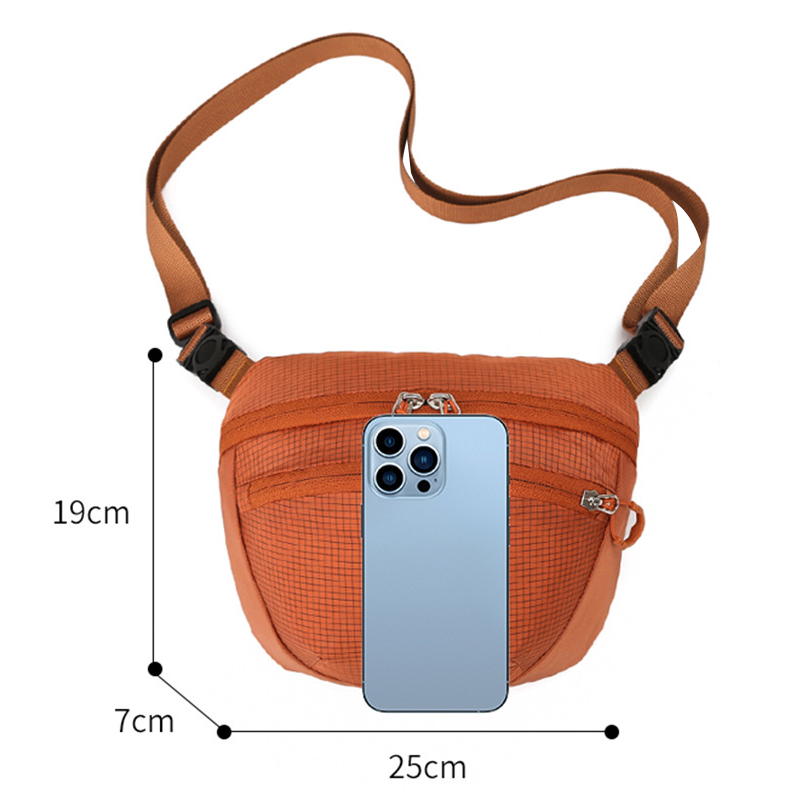 Cross-border Outdoor Sports Waterproof Nylon Shoulder Messenger Bag Hiking Crossbody Bag Custom logo