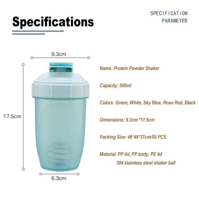 Customized Water Bottle Protein Shaker Bottle Custom Gym Protein Bottles Print Logo BPA Free Sport Shaker Bottle for Promotional
