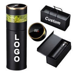 Custom LOGO Smart Water Bottle 316 Stainless Steel Thermos Tumbler Digital Vacuum Flasks with LED Temperature Display Add Logo