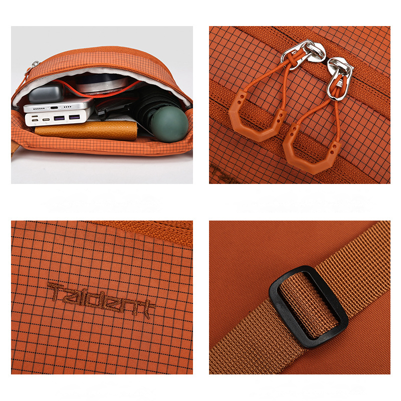Cross-border Outdoor Sports Waterproof Nylon Shoulder Messenger Bag Hiking Crossbody Bag Custom logo