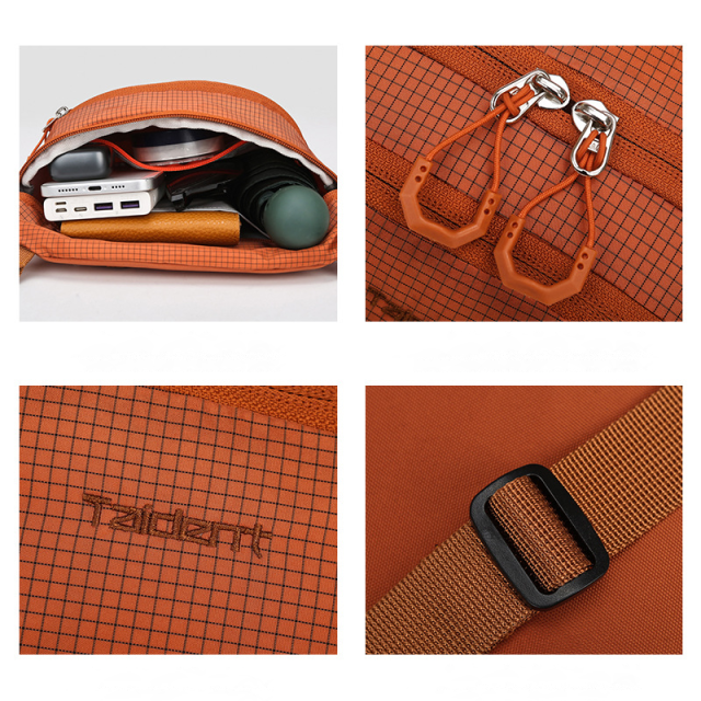 Cross-border Outdoor Sports Waterproof Nylon Shoulder Messenger Bag Hiking Crossbody Bag Custom logo