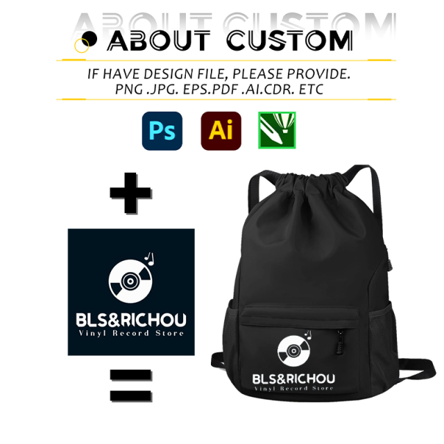 Custom Large Capacity Lightweight Drawstring Backpack With Logo Wholesale Waterproof Sports Drawstring Bag Gym Backpack