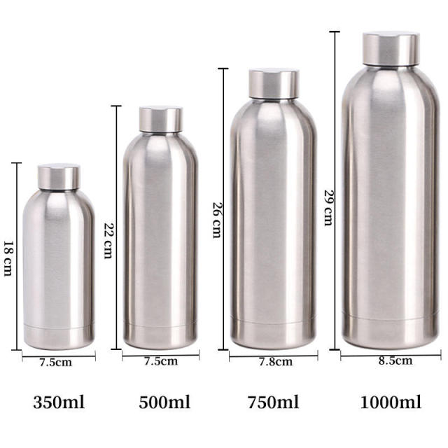 Factory Custom Water Bottle with Logo Borraccia Con logo Sport Drink Bottle Double Wall Stainless Steel Water Bottle Promotion
