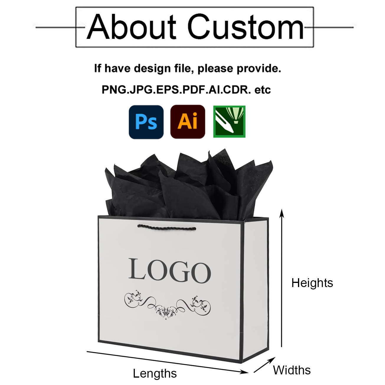 Factory Custom Printed Brand Logo Paper Gift Bag Promotion Luxury Clothing Gift Shopping Black Jewellery Paper Bag With Handle