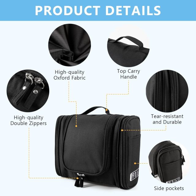 Personalized Custom Wholesale Toiletry Bag for Women Outdoor Travel Cosmetic Storage Box Hanging Toiletry Bag with logo