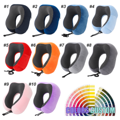 New Products U-shaped Neck Pillow with logo Ergonomic Memory Foam Pillow to Relieve Neck Pain Custom Travel Pillow for Airplane