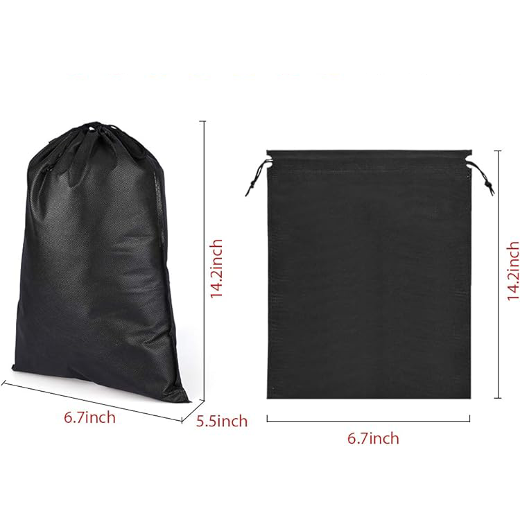 Promotional Custom Non Woven Dust Drawstring Bag Dustproof Storage Bag Dust Removal Drawstring Bag With Custom Logo