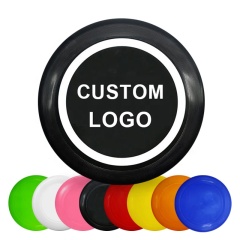 Factory Custom Logo PE Flying Disc Circular Disc  With Logo Blank Plastic Pet Golf Dog Flying Saucer Flying Disc