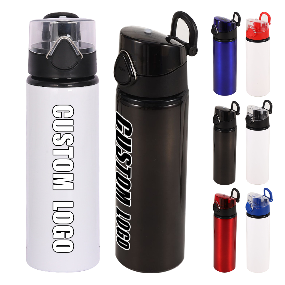 Wholesale Custom Aluminum Water Bottle Custom logo Specially for Thermal Sublimation Aluminum Cup Outdoor Car Travel Cup