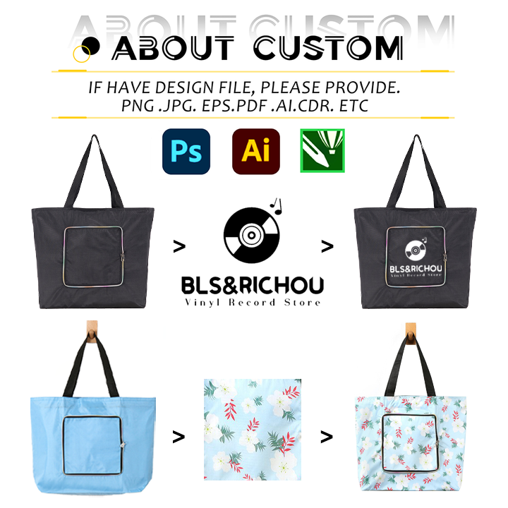 Wholesale Custom Shopping Bags with Logos Foldable Grocery Bag Portable Oxford Waterproof Tote Bags with Custom Printed logo