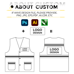 Custom logo Reflective Safety Vest Sanitation Worker Reflective Fabric for Clothing Wholesale Custom Reflective Vest with logo