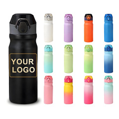 Hot Sale 550ml Cup 304 Stainless Steel Double Wall Vacuum Insulated Water Bottle Custom Logo Vacuum Flask for Corporate Gift