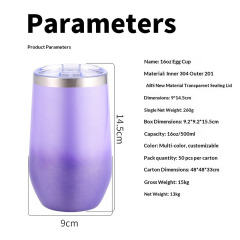 Hot Sale  304 Stainless Steel Insulated Tumbler  Custom Logo Coffee Mug with Lid for Promotional Gift Cup