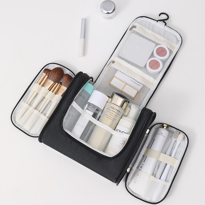 Personalized Custom Wholesale Toiletry Bag for Women Outdoor Travel Cosmetic Storage Box Hanging Toiletry Bag with logo