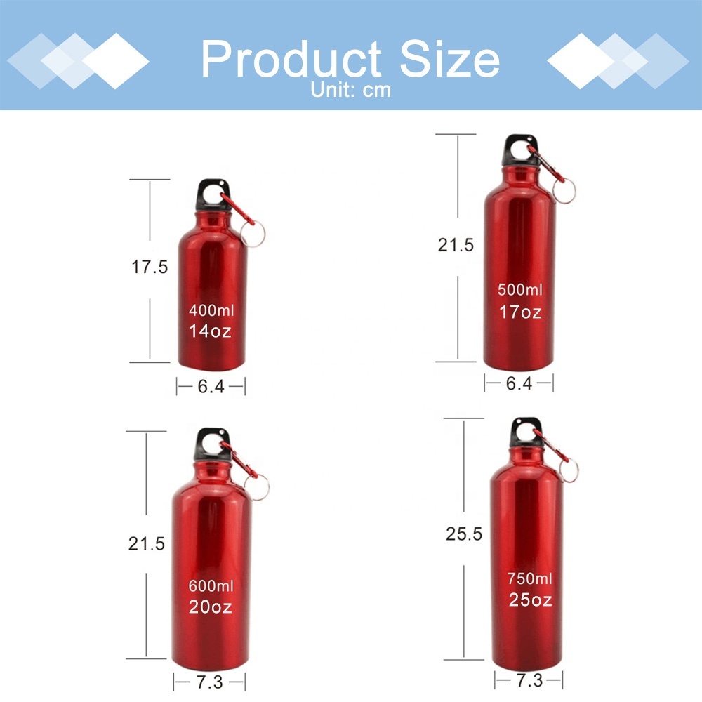 Customized Cheap Promotion Water Bottle with Company Logo Outdoor Sport Aluminium or Stainless Steel Water Bottle for Promotion