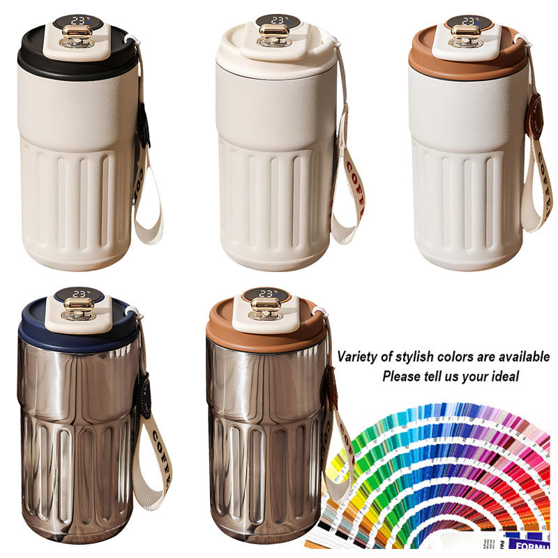 Factory Hot Sale Smart Digital 316Stainless Steel Mug Custom Double Insulated Coffee Milk Tea Cup With Logo Outdoor Water Bottle