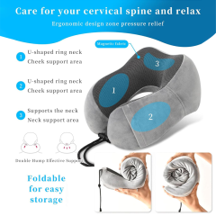 New Products U-shaped Neck Pillow with logo Ergonomic Memory Foam Pillow to Relieve Neck Pain Custom Travel Pillow for Airplane
