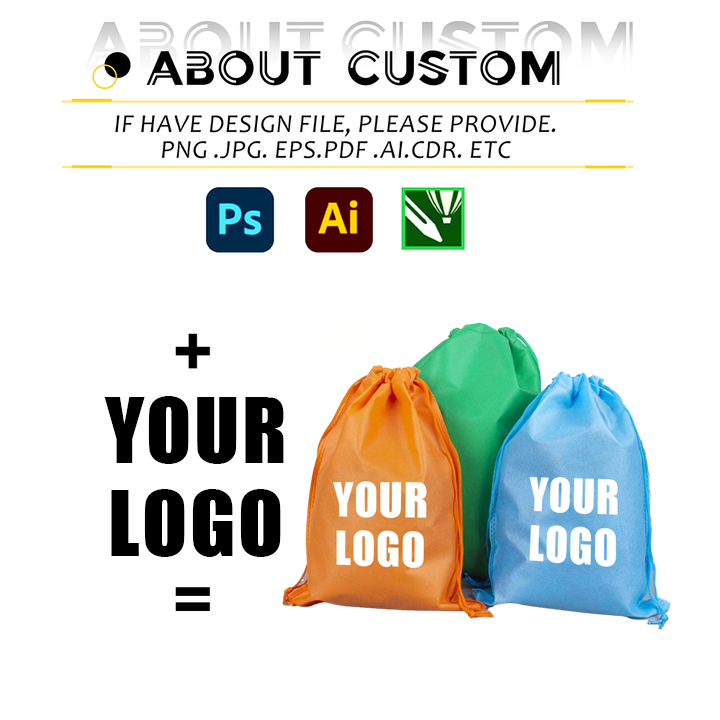 Promotional Custom Non Woven Dust Drawstring Bag Dustproof Storage Bag Dust Removal Drawstring Bag With Custom Logo