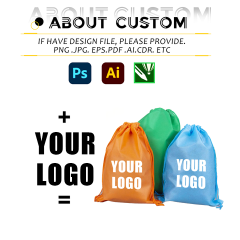 Promotional Custom Non Woven Dust Drawstring Bag Dustproof Storage Bag Dust Removal Drawstring Bag With Custom Logo