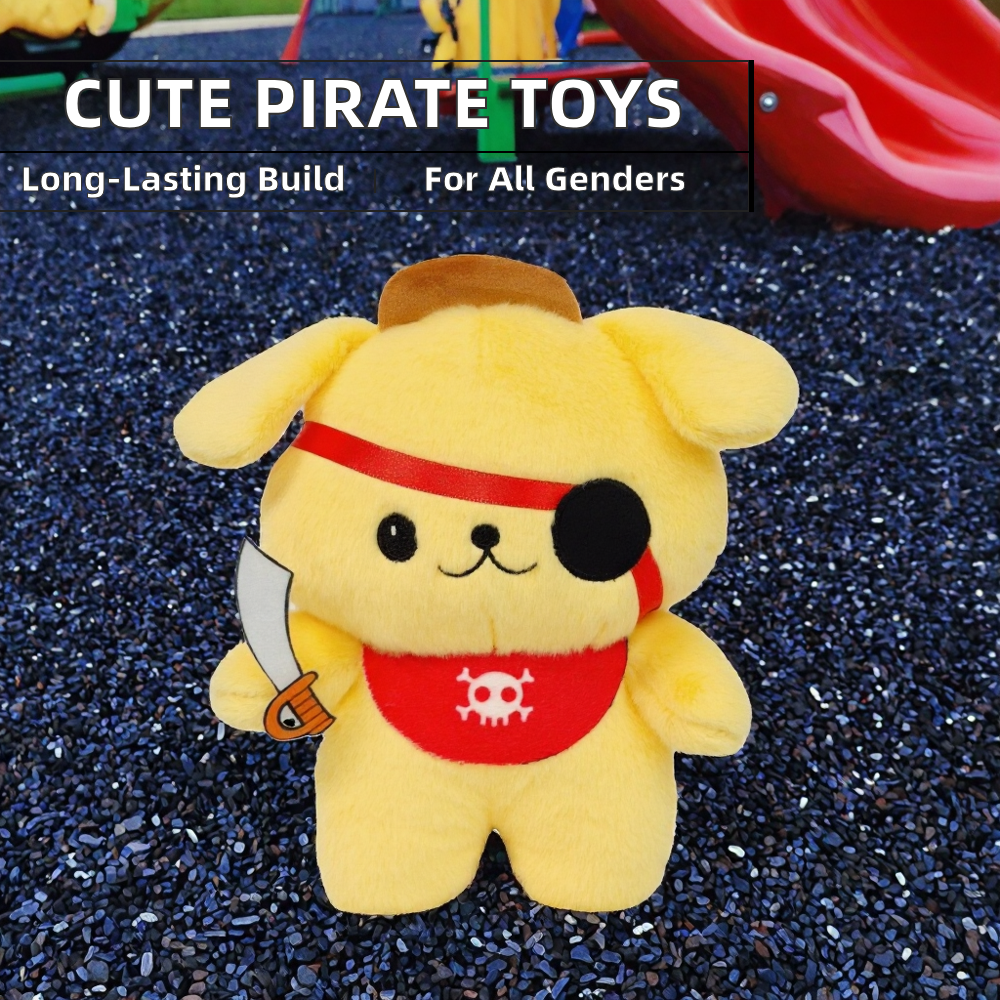 High Quality Cute Pirate Brothers Claw Machine Plush Toys 22 cm Customizable Organic Cotton PP Cotton Filled Wholesale