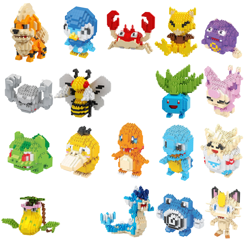 Famous Anime Character Model Building Block Sets 8072A 8093A 7064A Creative DIY Plastic Toy for Kids Boys and Girls