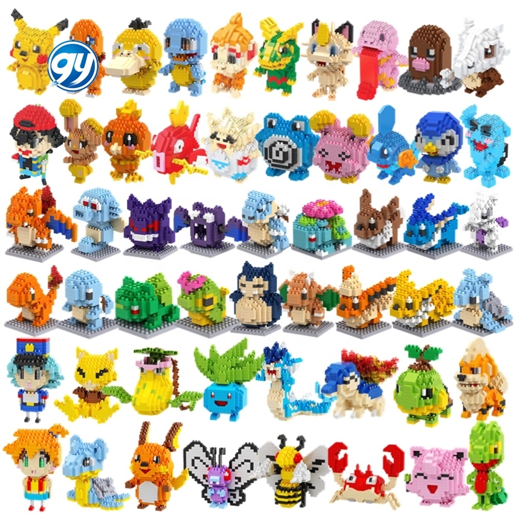 Famous Anime Character Model Building Block Sets 8072A 8093A 7064A Creative DIY Plastic Toy for Kids Boys and Girls