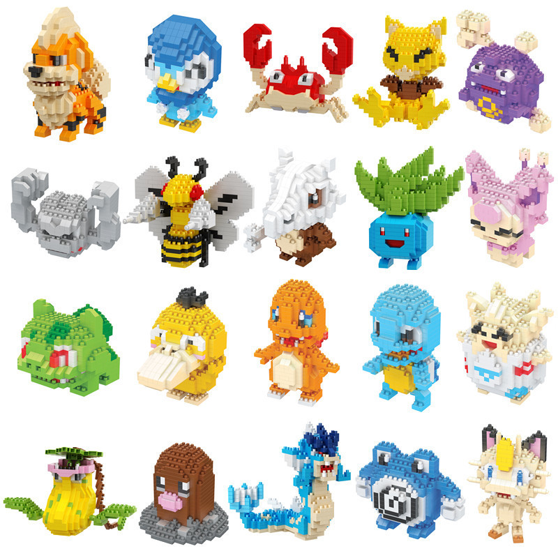 Famous Anime Character Model Building Block Sets 8072A 8093A 7064A Creative DIY Plastic Toy for Kids Boys and Girls