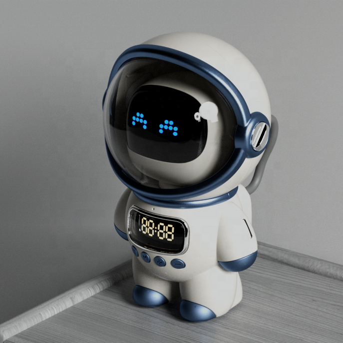 2025 New Style Astronaut Design Wireless BT Speaker FM Radio TF Card LED Table Lamp Gift Sleeping Help Night Light