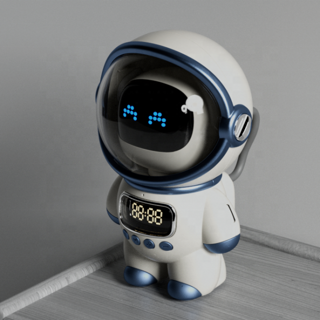 2025 New Style Astronaut Design Wireless BT Speaker FM Radio TF Card LED Table Lamp Gift Sleeping Help Night Light