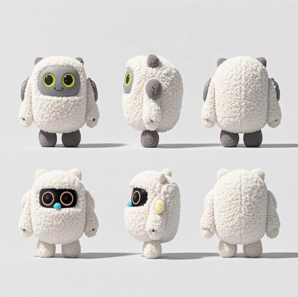 Hot Selling AI Robot Plush Toy Musical Chip Robot New Design Stuffed Toy