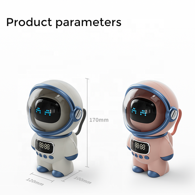2025 New Style Astronaut Design Wireless BT Speaker FM Radio TF Card LED Table Lamp Gift Sleeping Help Night Light